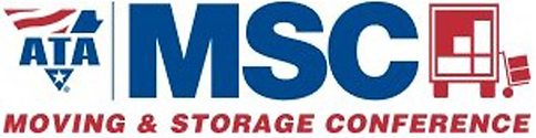 ATA MSC logo featuring a stylized moving truck icon and the text: "Moving & Storage Conference," proudly representing the leading Movers & Moving Company in St. Louis.